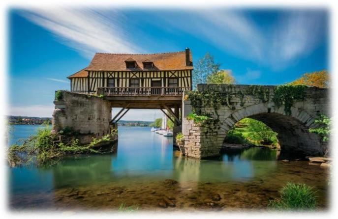 La Petite Maison De Giverny - Gite De Charme 5 Etoiles Au Coeur Du Village - 3 Chambres Ngoại thất bức ảnh